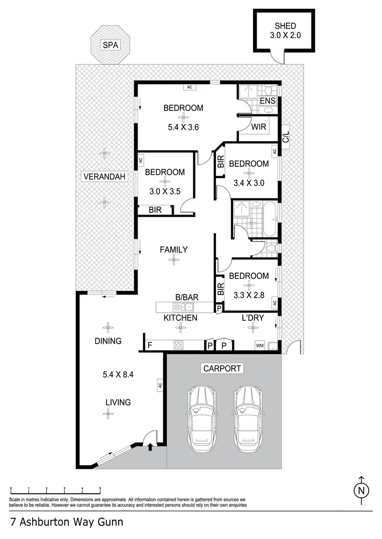 Floorplan of Homely house listing, 7 Ashburton Way, Gunn NT 832