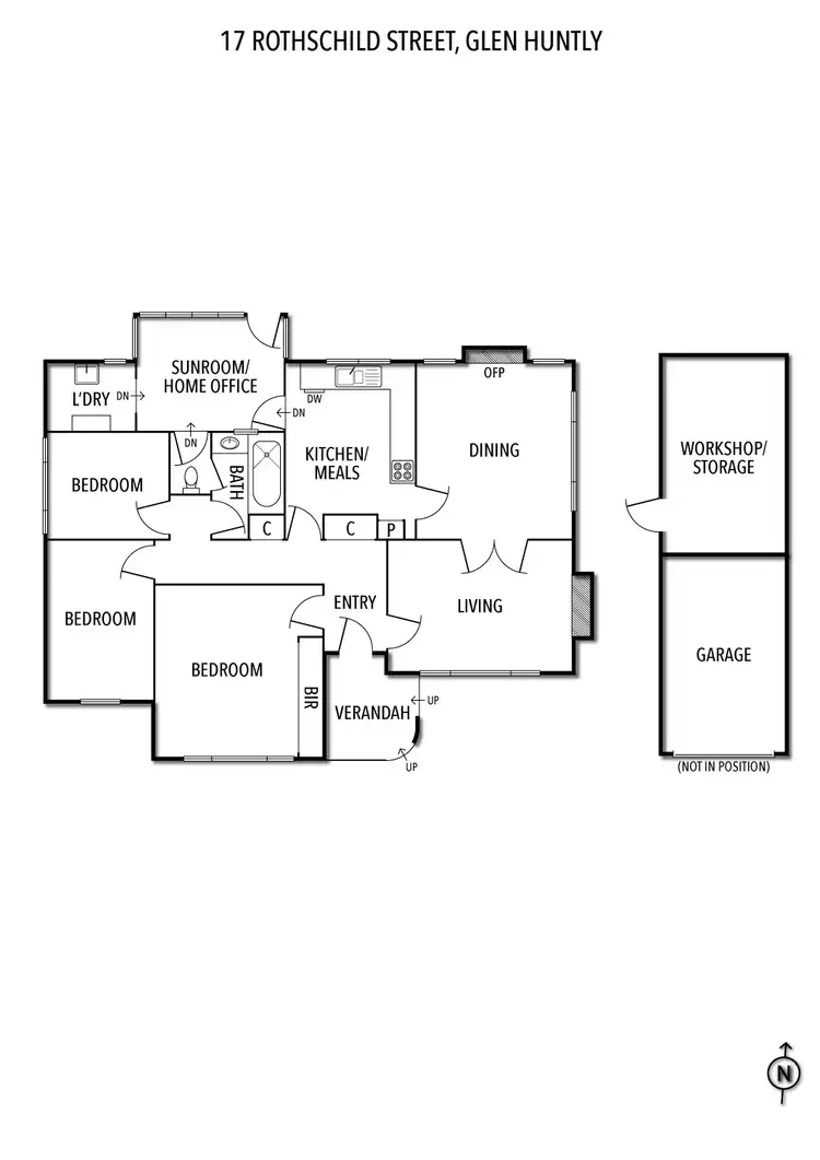Floorplan of Homely house listing, 17 Rothschild Street, Glen Huntly VIC 3163
