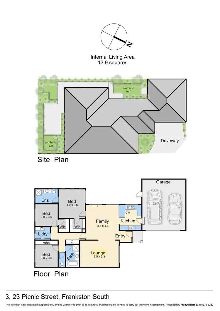 Floorplan of Homely unit listing, 3/23 Picnic Street, Frankston South VIC 3199