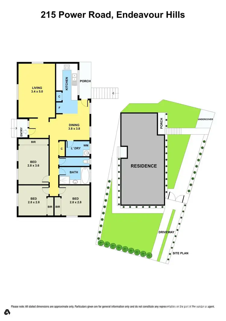 Floorplan of Homely house listing, 215 Power Road, Endeavour Hills VIC 3802