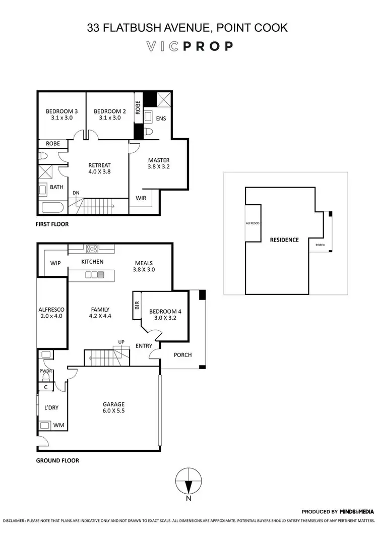 Floorplan of Homely house listing, 33 Flatbush Avenue, Point Cook VIC 3030