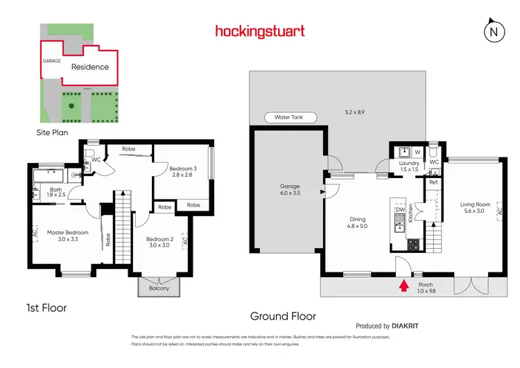 Floorplan of Homely townhouse listing, 1/4 Deakin Street, Maidstone VIC 3012