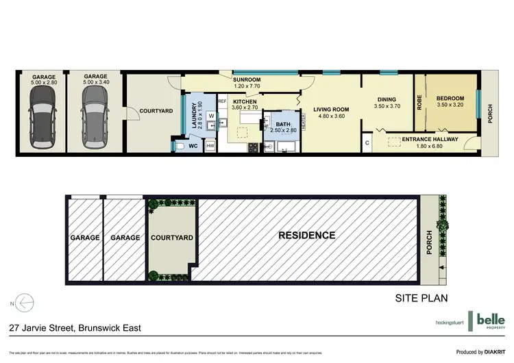 Floorplan of Homely terrace listing, 27 Jarvie Street, Brunswick East VIC 3057