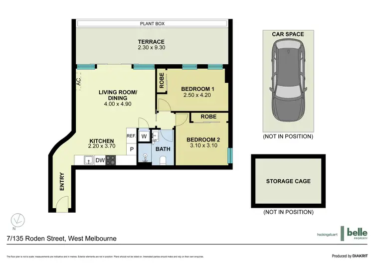 Floorplan of Homely apartment listing, 7/135 Roden Street, West Melbourne VIC 3003