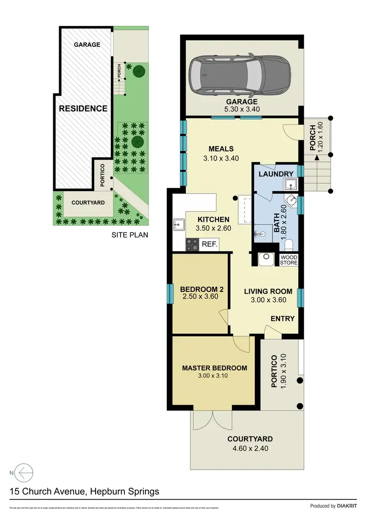 Floorplan of Homely house listing, 15 Church Avenue, Hepburn Springs VIC 3461