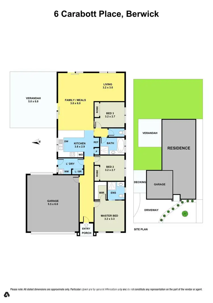Floorplan of Homely house listing, 6 Carabott Place, Berwick VIC 3806