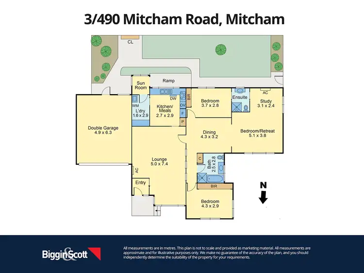 Floorplan of Homely unit listing, 3/490 Mitcham Road, Mitcham VIC 3132