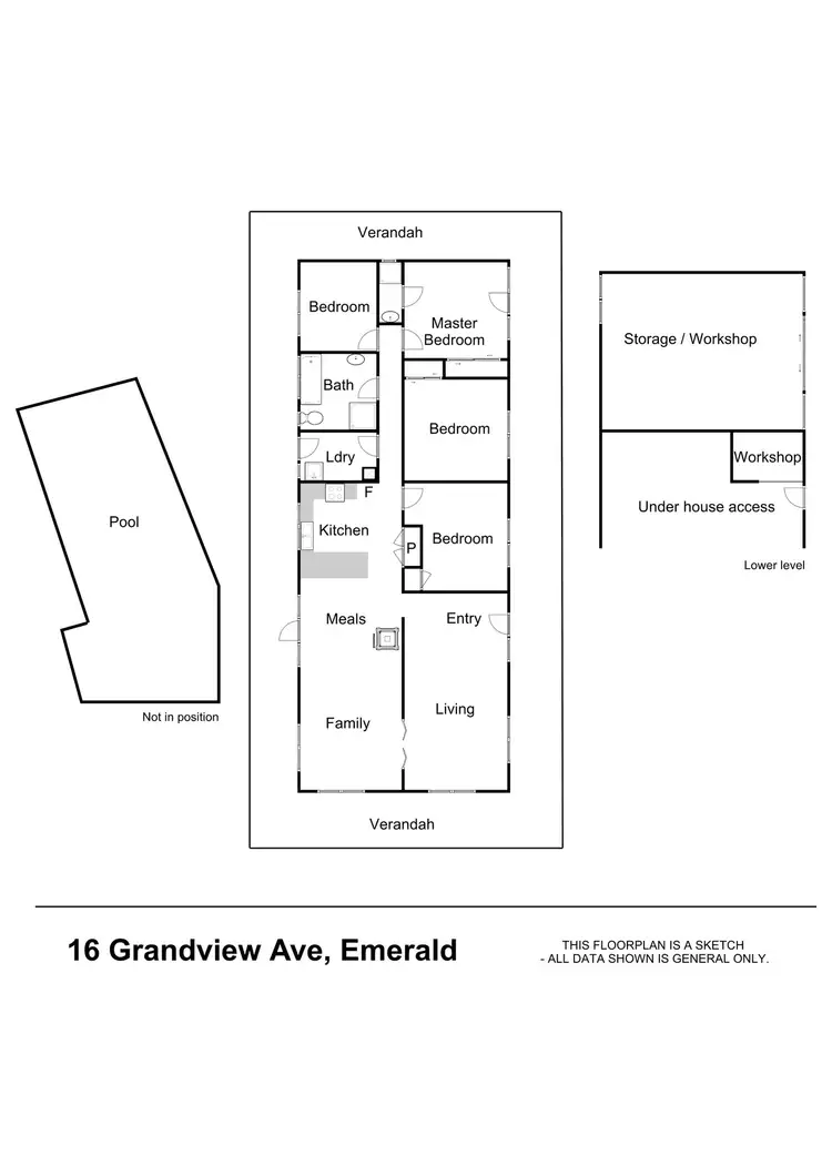 Floorplan of Homely house listing, 16 Grandview Avenue, Emerald VIC 3782