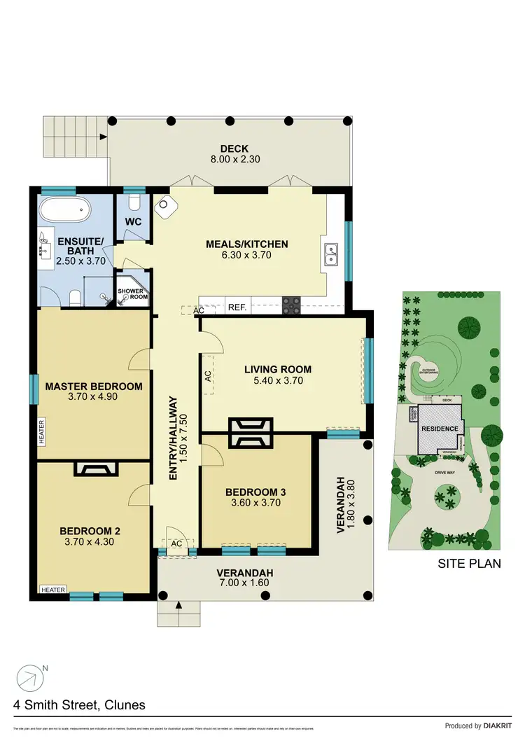 Floorplan of Homely house listing, 4 Smith Street, Clunes VIC 3370