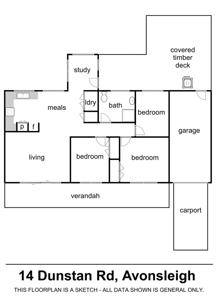 Floorplan of Homely house listing, 14 Dunstan Road, Avonsleigh VIC 3782