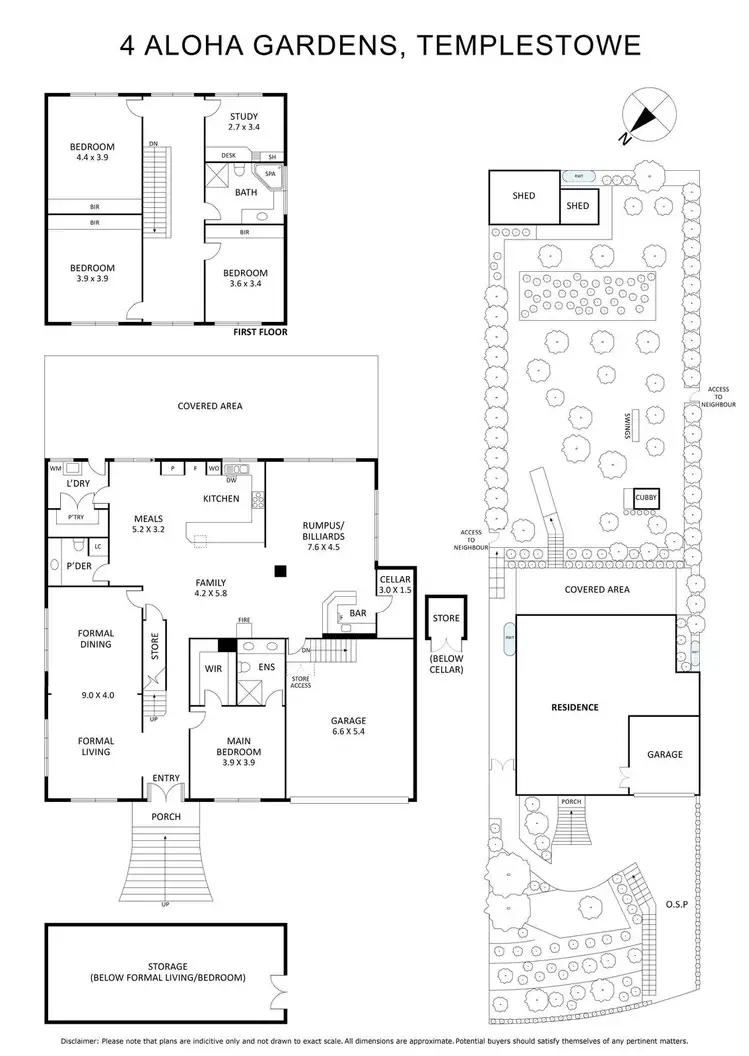 Floorplan of Homely house listing, 4 Aloha Gardens, Templestowe VIC 3106