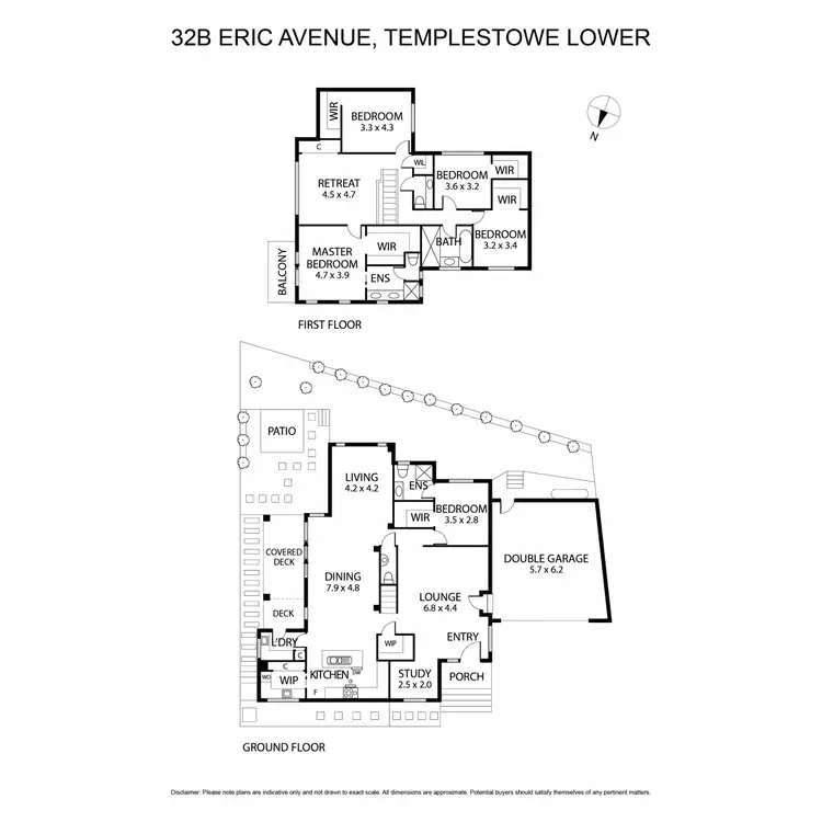 Floorplan of Homely townhouse listing, 32B Eric Avenue, Templestowe Lower VIC 3107