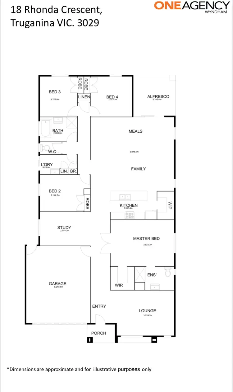 Floorplan of Homely house listing, 18 Rhonda Crescent, Truganina VIC 3029