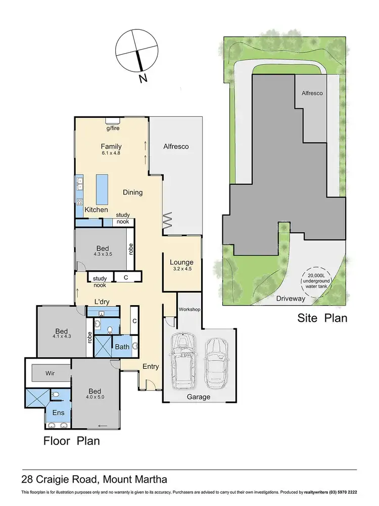 Floorplan of Homely house listing, 28 Craigie Road, Mount Martha VIC 3934