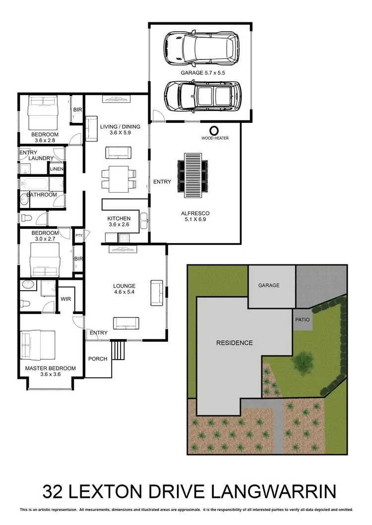 Floorplan of Homely house listing, 32 Lexton Drive, Langwarrin VIC 3910