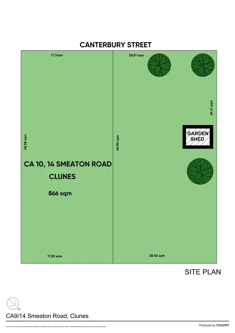 Floorplan of Homely land listing, CA10/14 Smeaton Road, Clunes VIC 3370