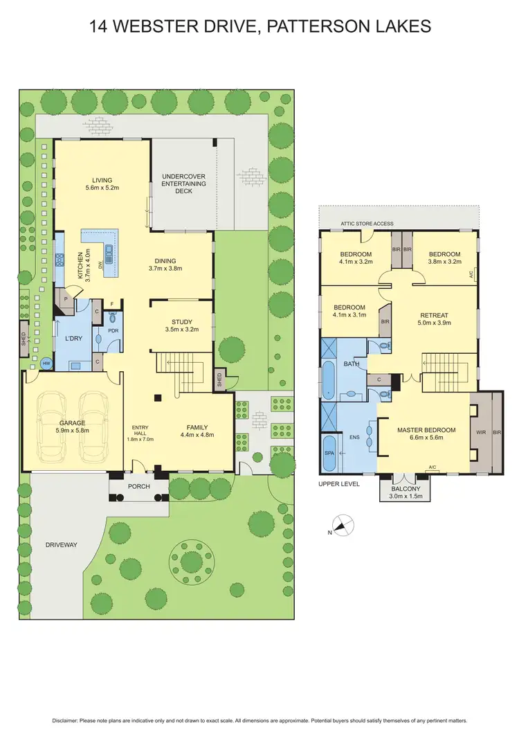 Floorplan of Homely house listing, 14 Webster Drive, Patterson Lakes VIC 3197