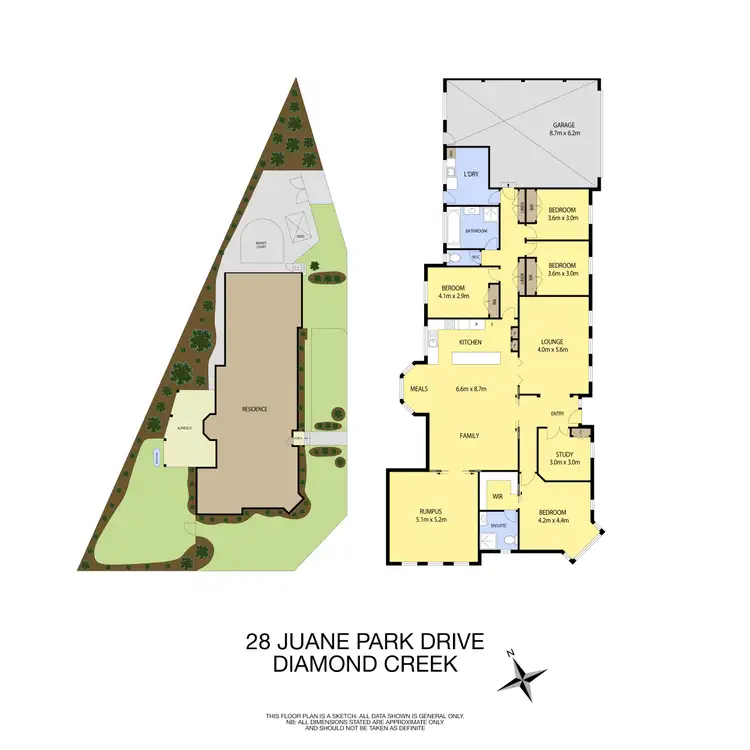 Floorplan of Homely house listing, 28 Juane Park Drive, Diamond Creek VIC 3089