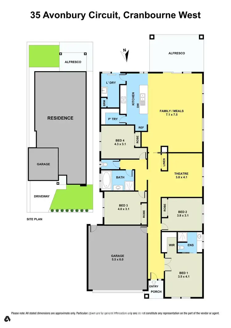Floorplan of Homely house listing, 35 Avonbury Circuit, Cranbourne West VIC 3977