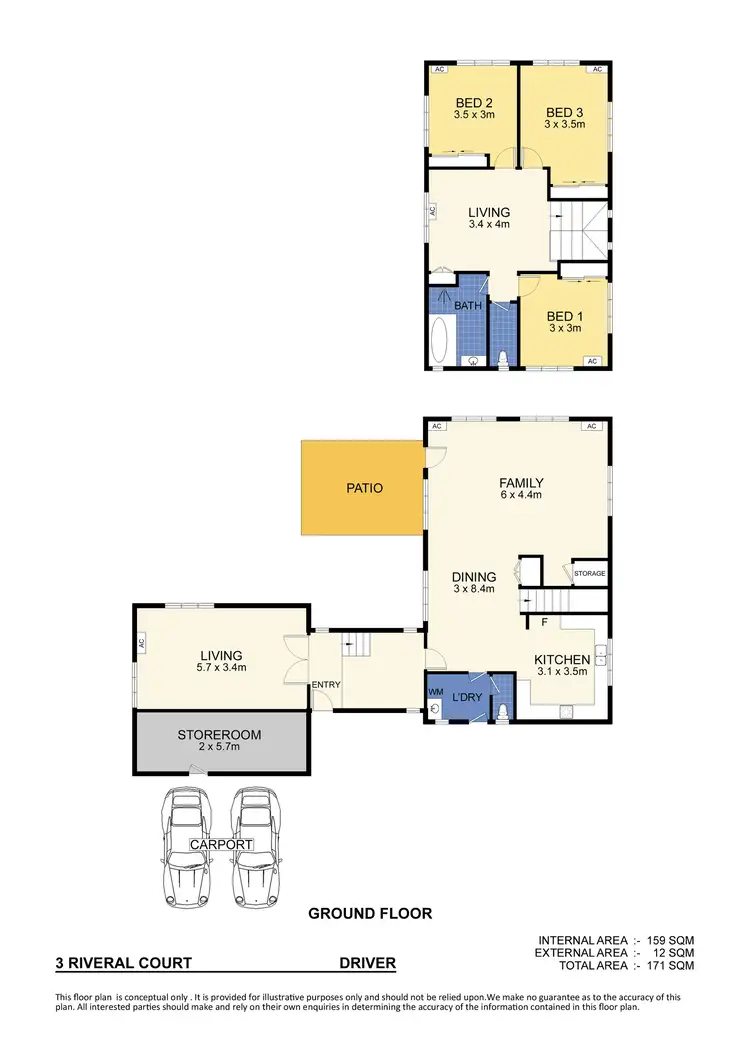 Floorplan of Homely house listing, 3 Riveral Court, Driver NT 830