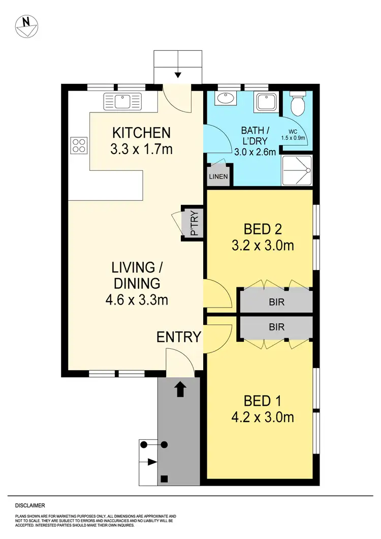 Floorplan of Homely unit listing, 1/23 Longley Street, Alfredton VIC 3350