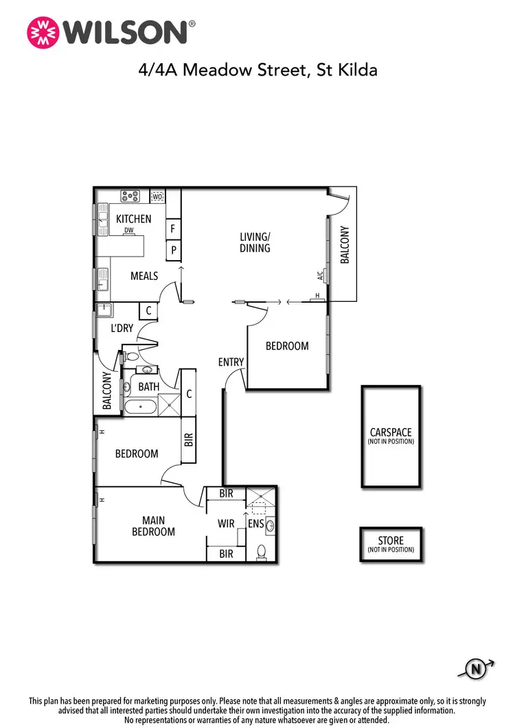 Floorplan of Homely apartment listing, 4/4A Meadow Street, St Kilda East VIC 3183