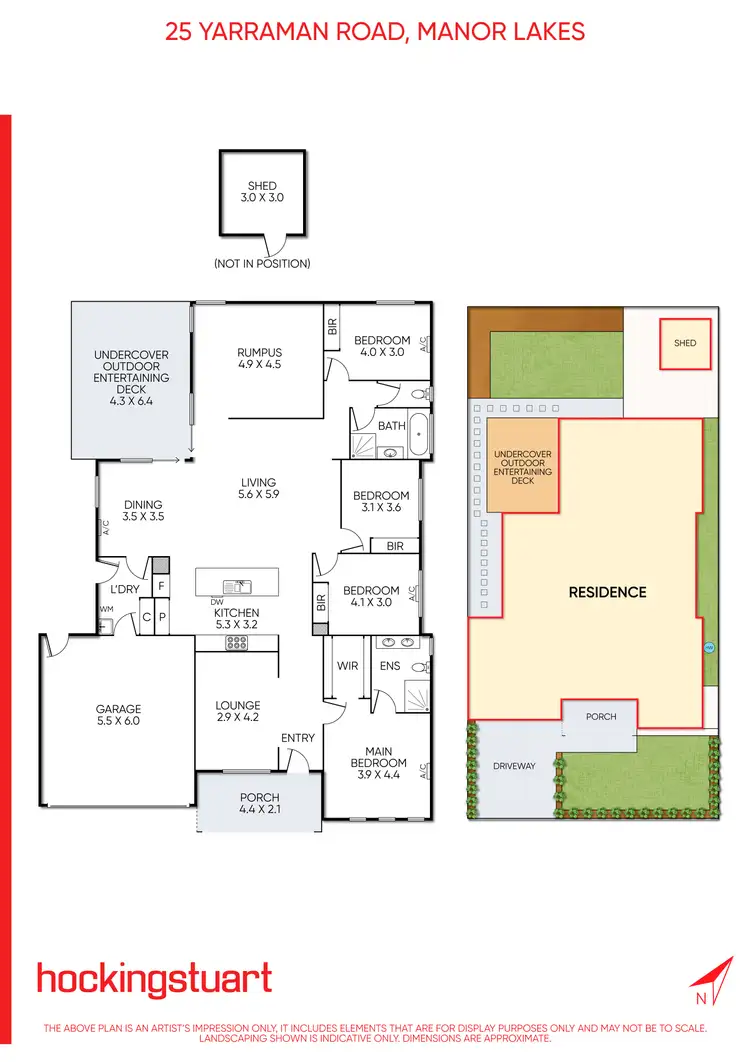 Floorplan of Homely house listing, 25 Yarraman Road, Manor Lakes VIC 3024