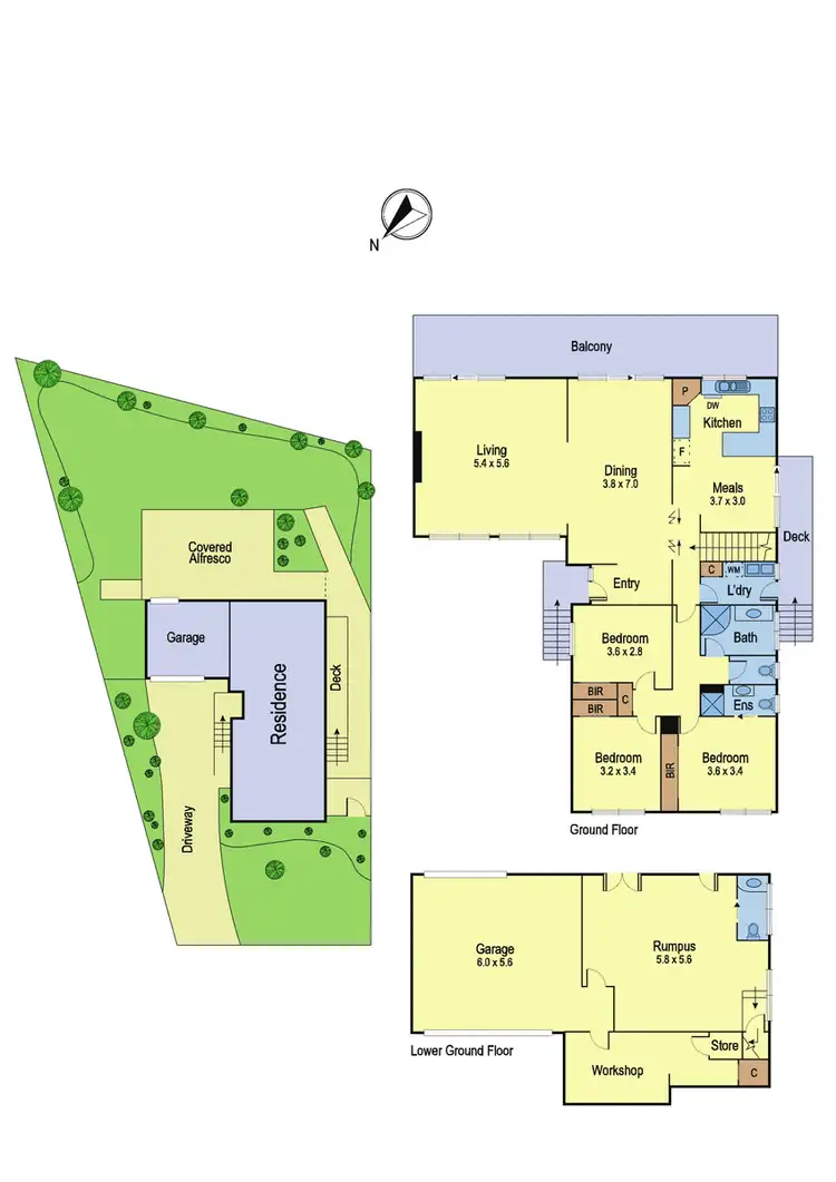 Floorplan of Homely house listing, 7 Bayonne Close, Greensborough VIC 3088