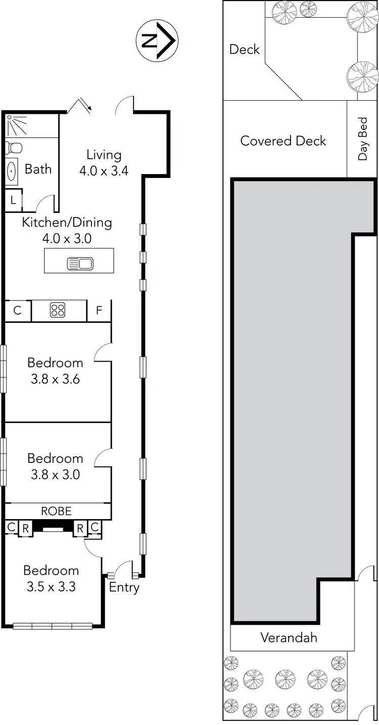 Floorplan of Homely house listing, 124 Gamon Street, Yarraville VIC 3013