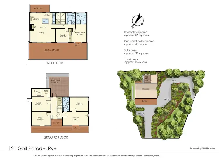 Floorplan of Homely house listing, 121 Golf Parade, Rye VIC 3941