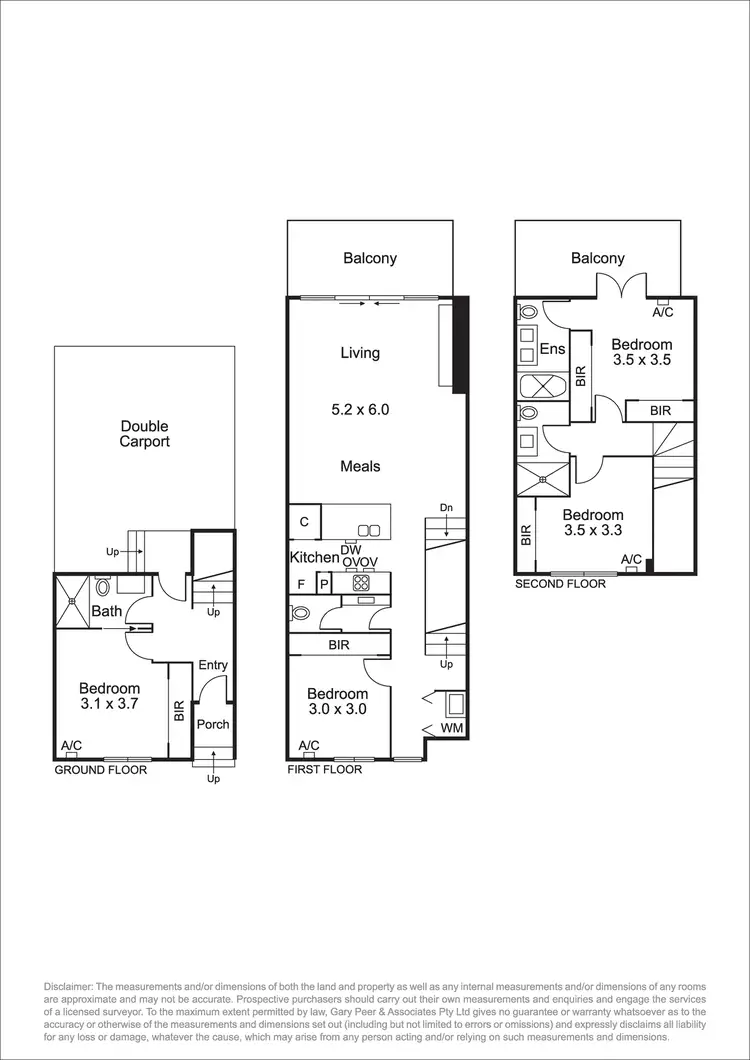 Floorplan of Homely townhouse listing, 4/77 Robert Street, Bentleigh VIC 3204