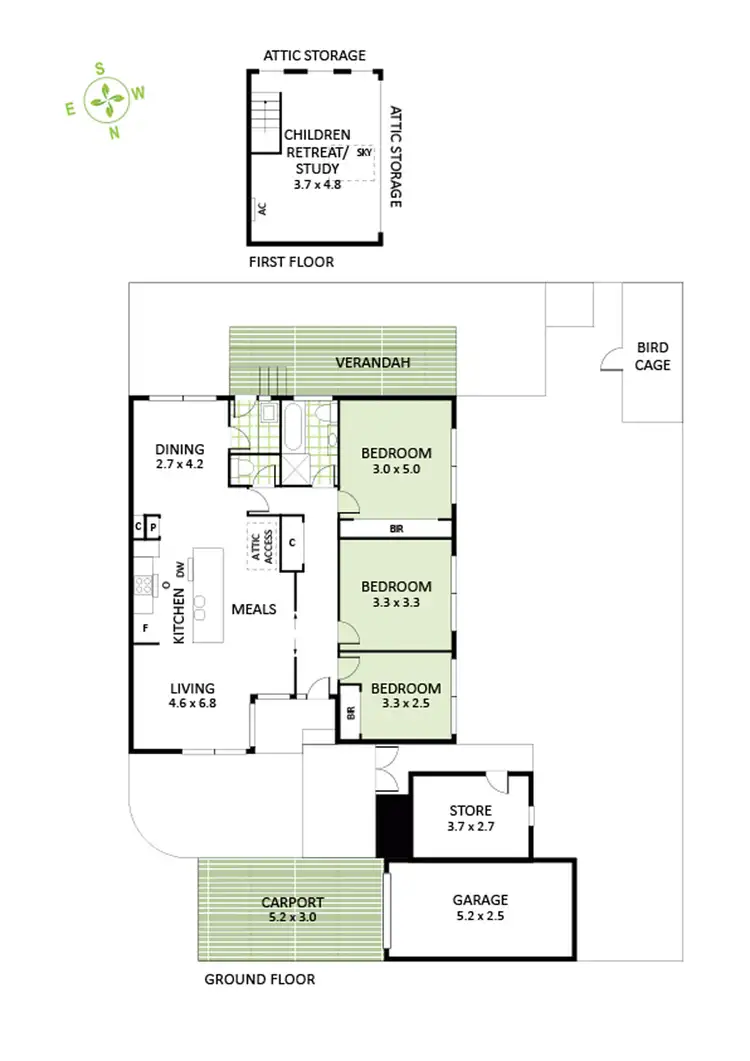 Floorplan of Homely unit listing, 4/1 Parker Street, Ormond VIC 3204