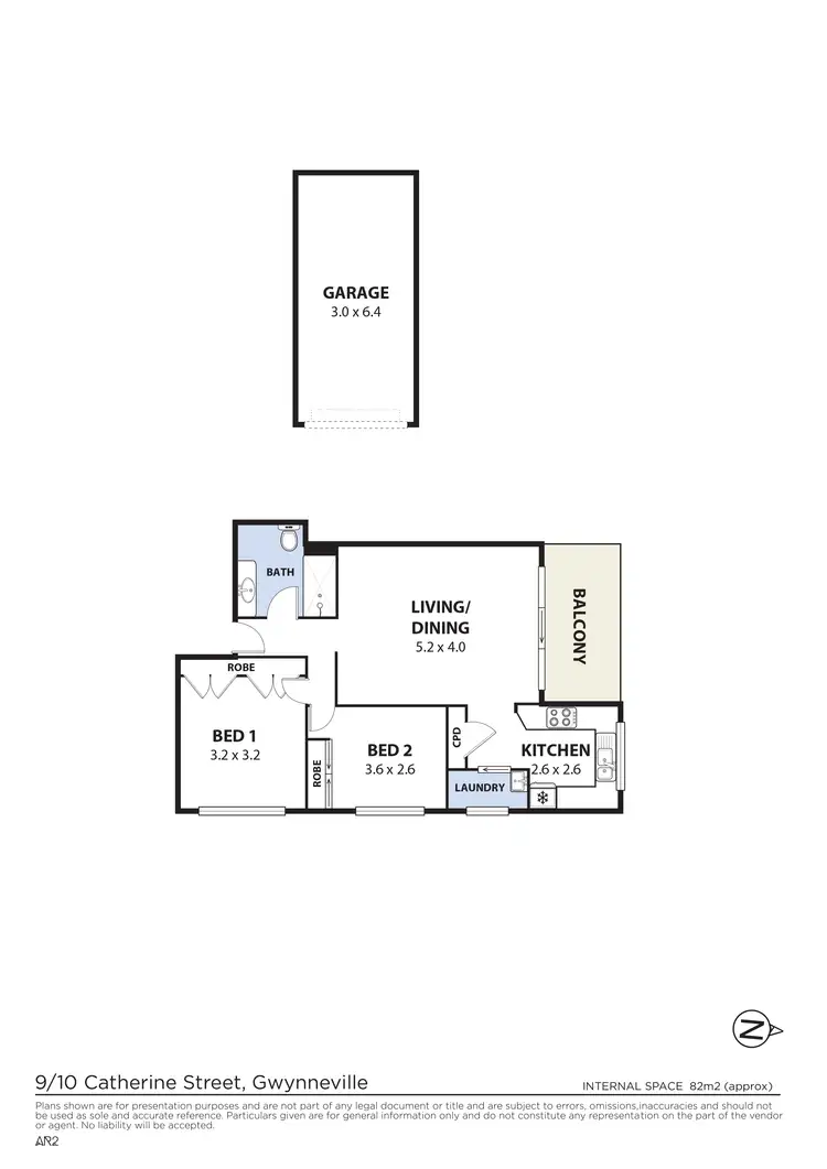 Floorplan of Homely unit listing, 9/6 Catherine Street, Gwynneville NSW 2500