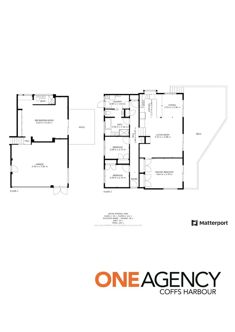 Floorplan of Homely house listing, 6 Nepean Close, Coffs Harbour NSW 2450