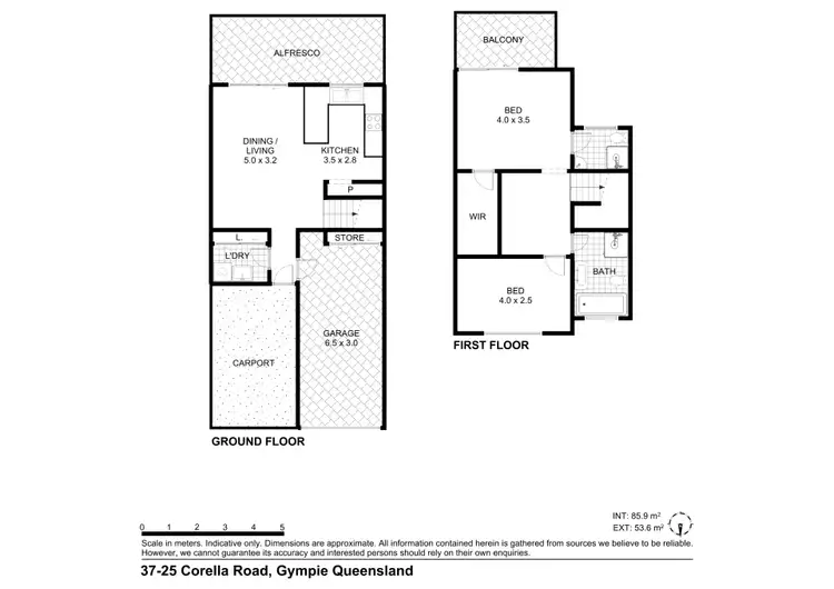 Floorplan of Homely villa listing, 37/25 Corella Road, Gympie QLD 4570