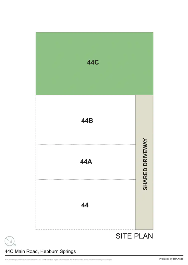 Floorplan of Homely land listing, 44C Main Road, Hepburn Springs VIC 3461