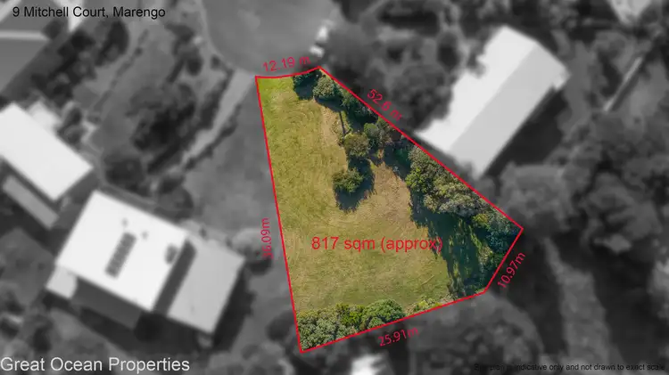 Floorplan of Homely land listing, 9 Mitchell Court, Marengo VIC 3233
