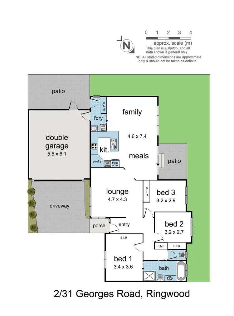 Floorplan of Homely house listing, 2/31 Georges Road, Ringwood VIC 3134