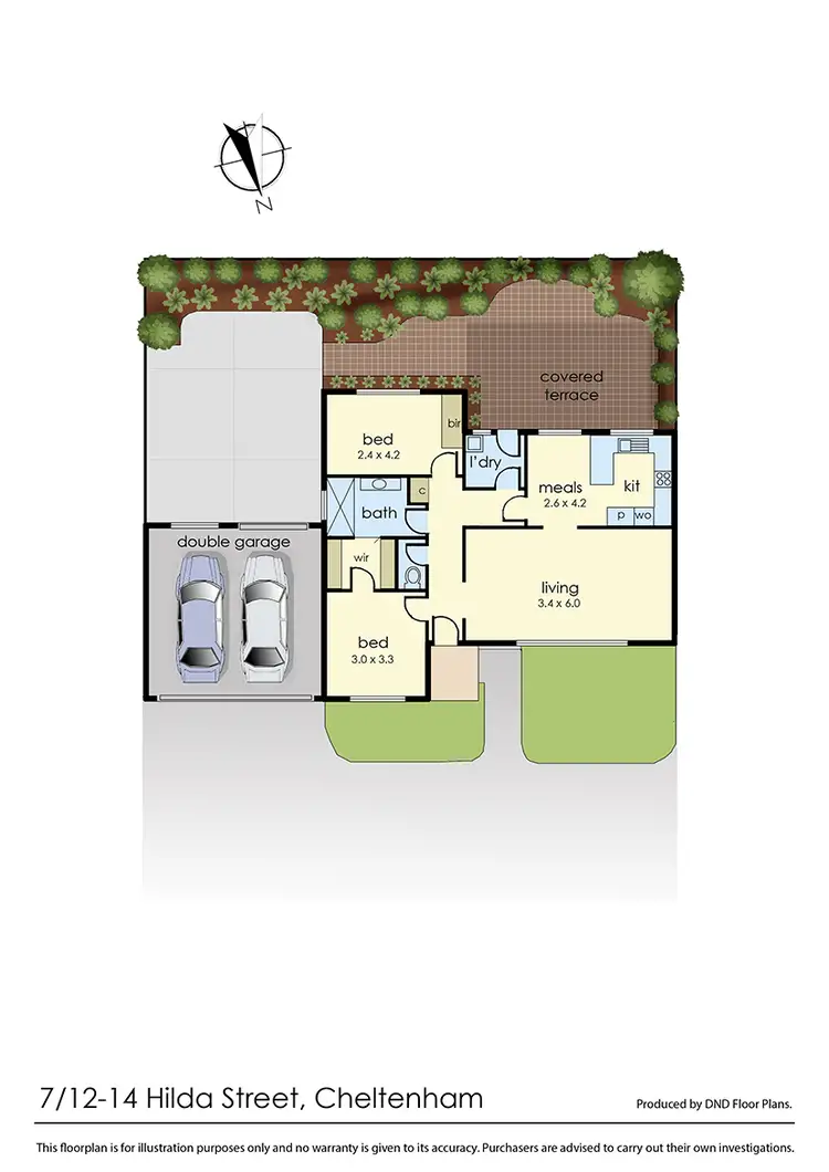 Floorplan of Homely unit listing, 7/12-14 Hilda Street, Cheltenham VIC 3192