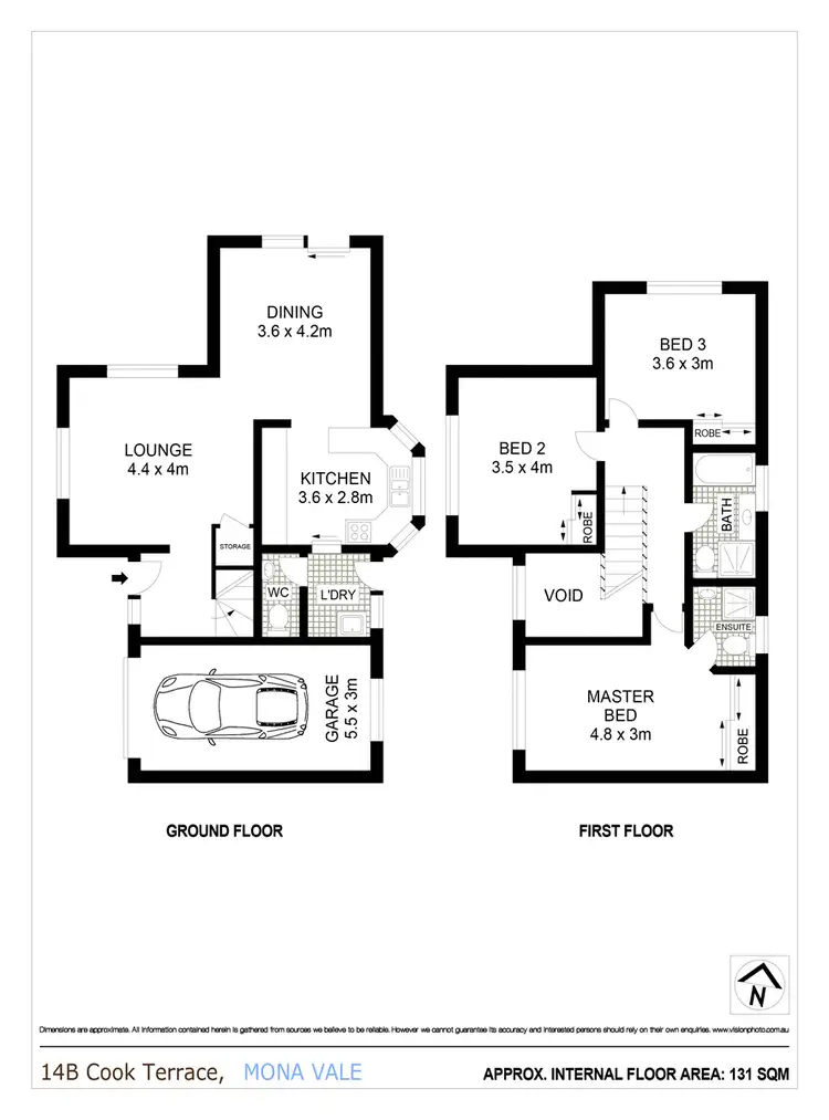 Floorplan of Homely townhouse listing, 14B Cook Terrace, Mona Vale NSW 2103