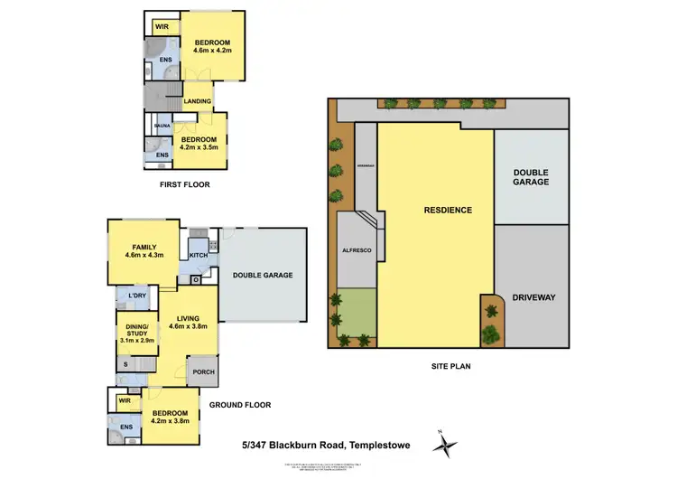 Floorplan of Homely townhouse listing, 5/347 Blackburn Road, Templestowe VIC 3106