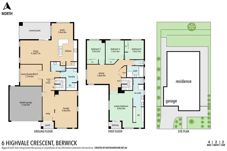 Floorplan of Homely house listing, 6 Highvale Crescent, Berwick VIC 3806