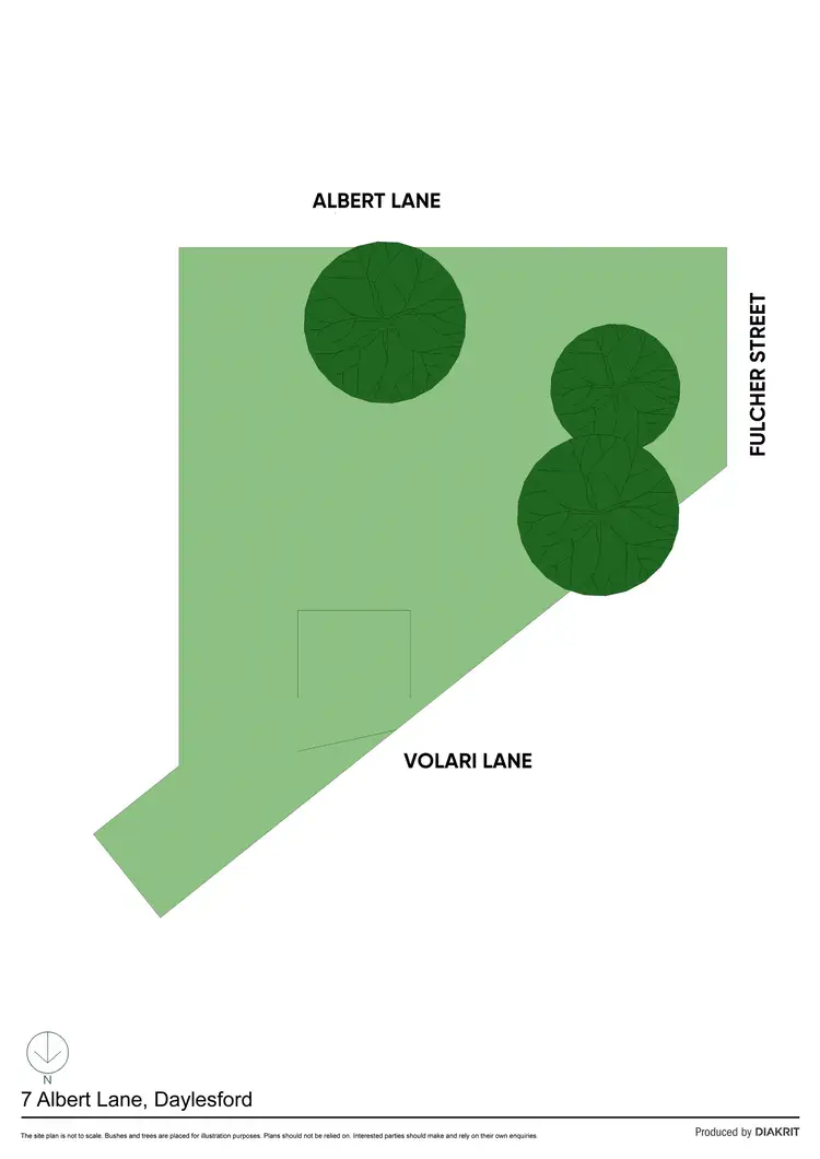 Floorplan of Homely land listing, 7 Albert Lane, Daylesford VIC 3460