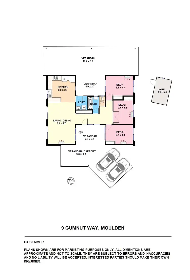 Floorplan of Homely house listing, 9 Gumnut Way, Moulden NT 830