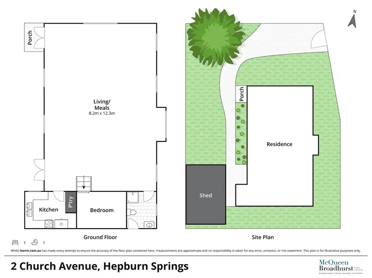 Floorplan of Homely house listing, 2A Church Avenue, Hepburn Springs VIC 3461