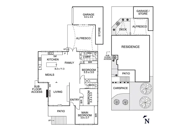 Floorplan of Homely unit listing, 1/17 Gertrude Street, Templestowe Lower VIC 3107