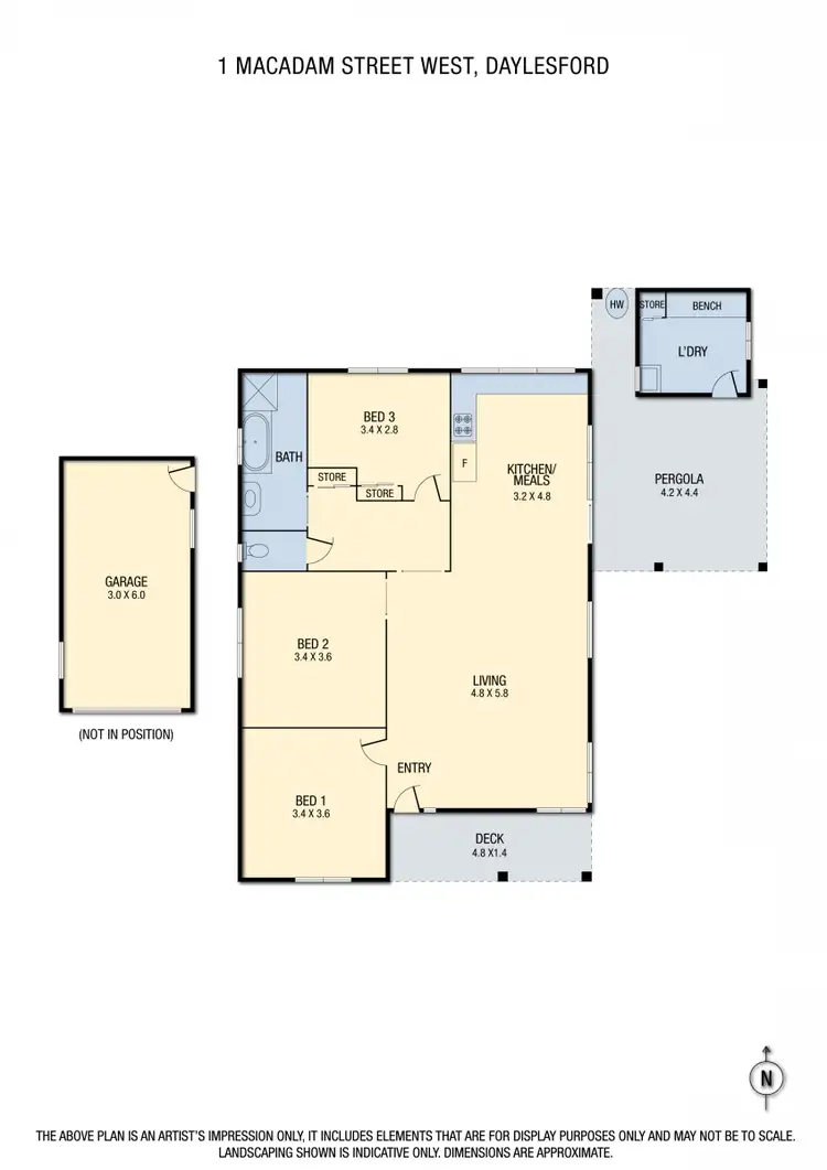 Floorplan of Homely house listing, 1 Macadam Street West, Daylesford VIC 3460