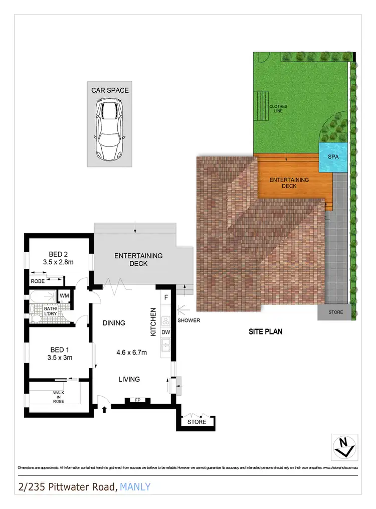 Floorplan of Homely apartment listing, 2/235 Pittwater Road, Manly NSW 2095
