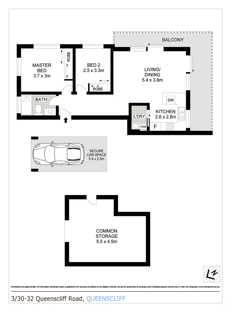 Floorplan of Homely apartment listing, 3/30-32 Queenscliff Road, Queenscliff NSW 2096