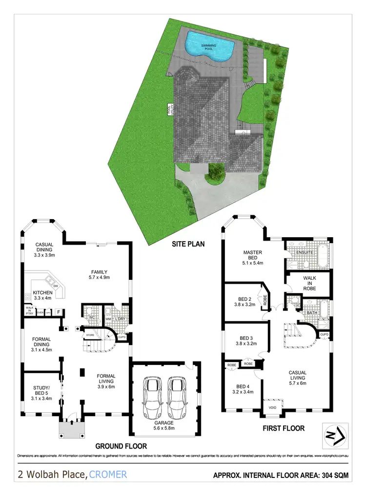 Floorplan of Homely house listing, 2 Wolbah Place, Cromer NSW 2099